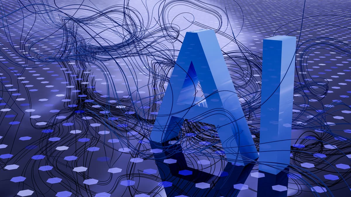 AI-powered business automation illustration